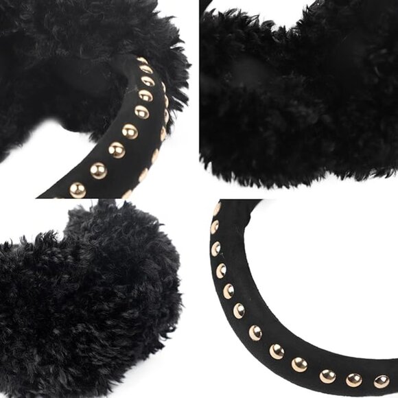 Women Plush Studded Earmuffs main image 4